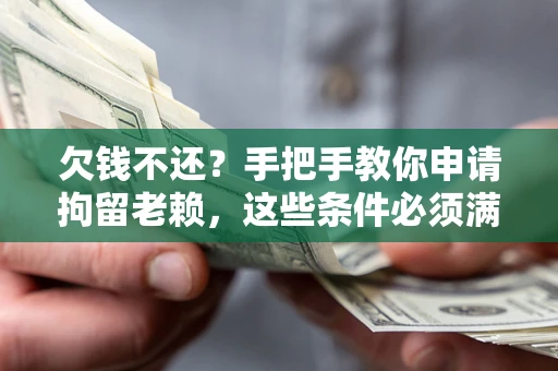 北京欠钱不还?手把手教你申请拘留老赖,这些条件必须满足! 北京欠钱不还?手把手教你申请拘留老赖,这些条件必须满足!